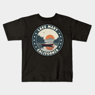 Lake Mary California Sunset Kids T-Shirt